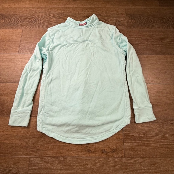 Vineyard Vines Women's Shep Shirt, Aqua, Quarter zip, Long Sleeve, Size S Preppy - Picture 12 of 12